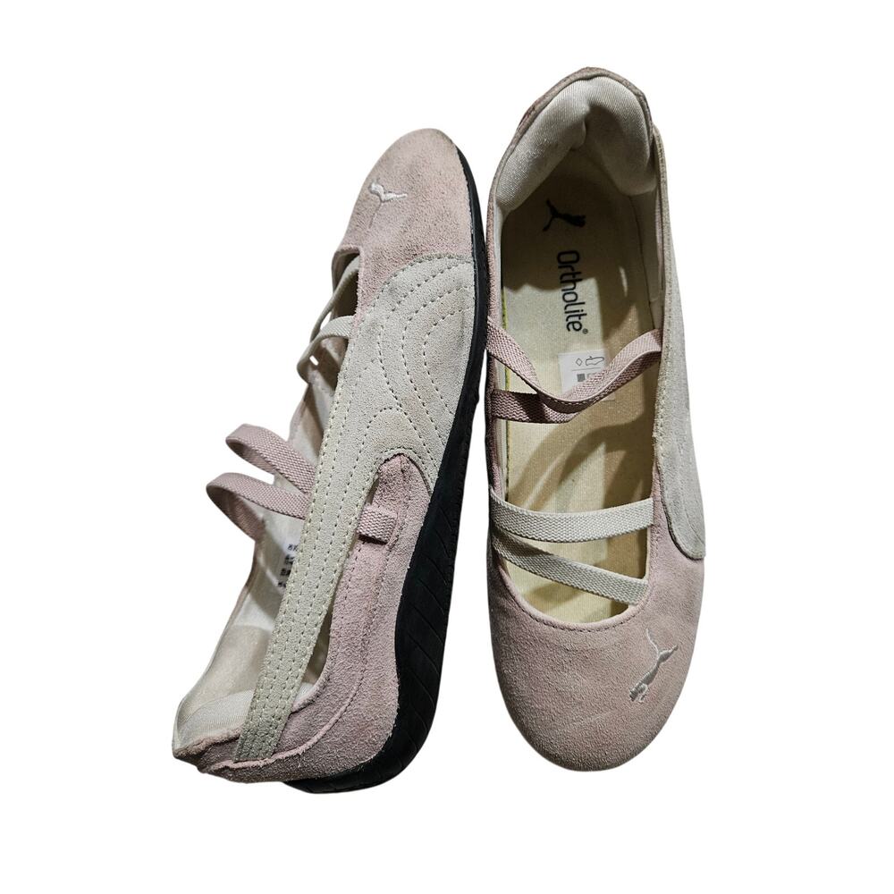 Puma Speedcat Ballet Suede Whisp Of Pink Mary Jane Flat Sneakers US 8.5​